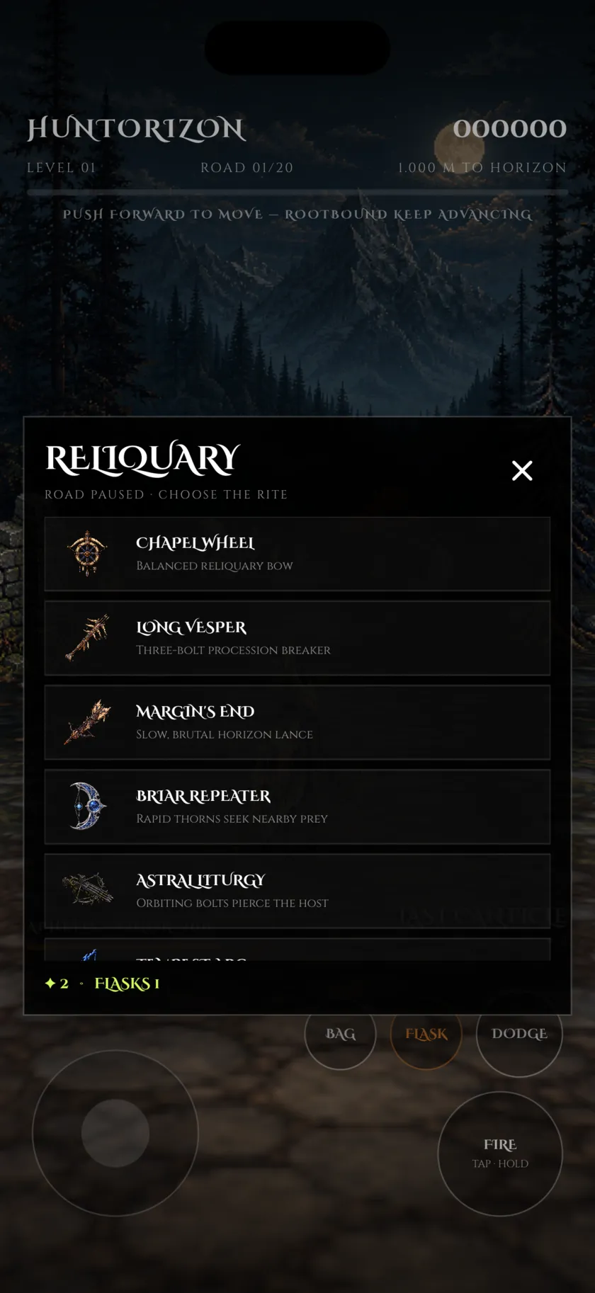 HUNTORIZON Reliquary screen